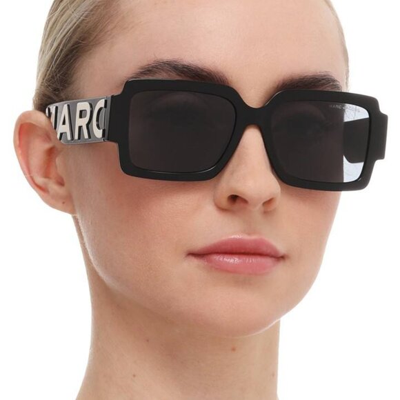 Marc Jacobs MARC 693/S 0NOY HA Square Sunglasses - Nude Brown\Brown Gradient - Picture 3 of 9